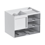 Desk Drawer Storage Box Stackable Dustproof Office Supplies Student Desk Organizer Stationery Holder Office Supplies