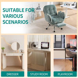 Comfortable Office Chair with Foot Rest Desk Chair Comfy Cross Legged Office Chair for Women Three-Level Reclining Office Chairs