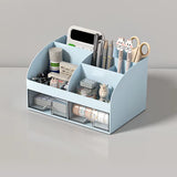 Desk Drawer Storage Box Stackable Dustproof Office Supplies Student Desk Organizer Stationery Holder Office Supplies