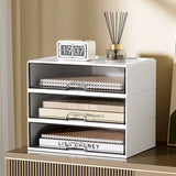 Desk Drawer Storage Box Stackable Dustproof Office Supplies Student Desk Organizer Stationery Holder Office Supplies