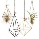 Iron Geometric Macrame Pot Pocket Wall Boho Courtyard Home Decor Gardening Green Plant Hanging Stand Air Plant Holder Home Decor