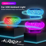 Car USB Ambient Lights Portable Mini LED Atmosphere Lamps Interior Decorative Lights for Car and Computer, Environment Lighting