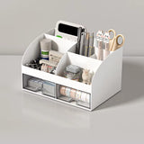 Desk Drawer Storage Box Stackable Dustproof Office Supplies Student Desk Organizer Stationery Holder Office Supplies