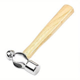 1Pc Wooden Handle round Hammer Escape Tool Hand Hammer Multi Function Mini Hammer