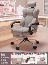 Aesthetic Low Price Kawaii Office Chair Back Cushion White Luxury Girls Gaming Chair Office Furniture