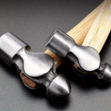 1Pc Wooden Handle round Hammer Escape Tool Hand Hammer Multi Function Mini Hammer