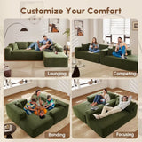 L-Shaped Sectional Couches for Living Rooms: Comfortable Chaise and Deep Seating, Ready to Use Modular Sofas