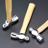 1Pc Wooden Handle round Hammer Escape Tool Hand Hammer Multi Function Mini Hammer