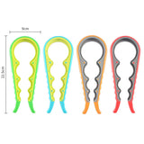 1Pc Multifunctional 4-In-1 Jar Opener, Jar Gripper, Lid Opener, Can Opener, Bottle Opener