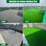 0.8 Inch Artificial Grass, 4X6 Feet Realistic Turf, Indoor and Outdoor Artificial Grass Carpets, Landscape Fake Grass Carpets