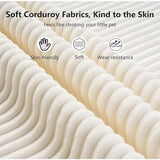 98.4" Sectional Sofa | Cloud Modular L-Shaped Couch with Chaise | Corduroy Modern Upholstered Couches