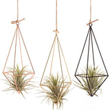 Iron Geometric Macrame Pot Pocket Wall Boho Courtyard Home Decor Gardening Green Plant Hanging Stand Air Plant Holder Home Decor