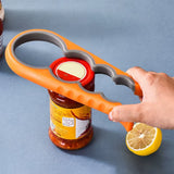 1Pc Multifunctional 4-In-1 Jar Opener, Jar Gripper, Lid Opener, Can Opener, Bottle Opener