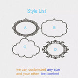 Home Family Hotel Washing Room Acrylic Mirror Door Signs Bathroom Sticker Label Party Favor Gifts