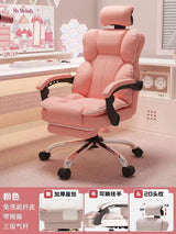 Aesthetic Low Price Kawaii Office Chair Back Cushion White Luxury Girls Gaming Chair Office Furniture
