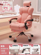 Aesthetic Low Price Kawaii Office Chair Back Cushion White Luxury Girls Gaming Chair Office Furniture