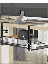 1 Table Bottom, Table Edge Cabinet Hanging, Hole Free Cable Management Computer, Storage Rack, Wire Organizer under the Table