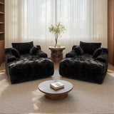 67 Inch Chair, Cloud Comfy Couches Sofa Beds, Chaise Lounge Reading Chairs for Bedroom with Double Armrests