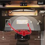 Electric Height Adjustable Desk Workstation Smart Curved Computer Desk Home Adjustable Office Desk Gaming Table Desks Tables