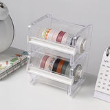 Japanese Stationery Masking Tape Cutter Washi Tape Storage Organizer Cutter Office Tape Dispenser Office Supplies