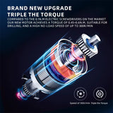 Mini Electric Screwdriver Set, Electric Precision Screwdriver Small Electric Screwdriver Set, Rechargeable Battery, 2 Torque Set